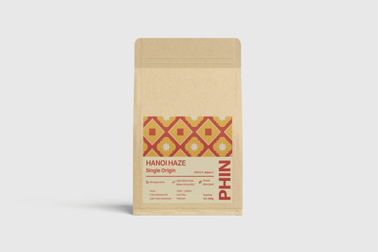 Hanoi Haze vietnamesischer Arabica Kaffee 200g Beutel – Vorderansicht