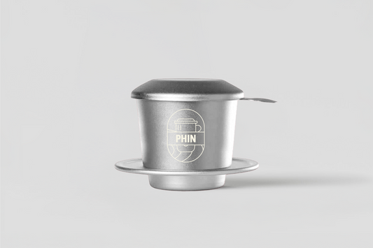 Vietnamesischer PHIN Kaffeefilter aus Aluminium – Vorderansicht